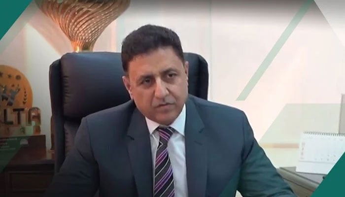 DG Sports Punjab Tariq Qureshi is seen in a meeting. — X@Sports_BoardPB/File