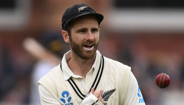 New Zealands Kane Williamson looks on during day four of the First Test match against Englandat Lords Cricket Groundin London on June 05, 2022. — AFP