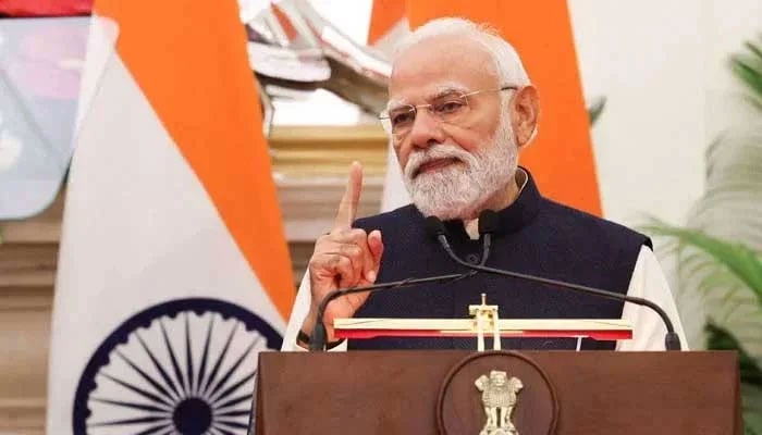 Indias Prime Minister Narendra Modi speaks during an event at Hyderabad House in New Delhi, India, December 5, 2025. — Reuters