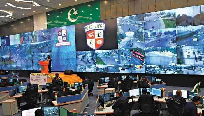 Staff oversee real-time monitoring inside the Punjab Safe Cities Authoritys control room. — APP/File