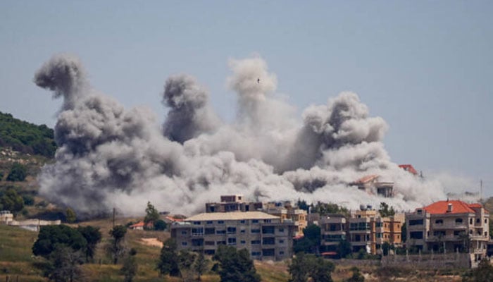 Smoke billows from southern Lebanon, following Israeli strikes, as seen from Nabatieh, Lebanon, June 3, 2026. —Reuters