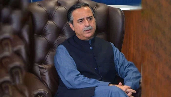 Maritime affairs minister Muhammad Junaid Anwar Chaudhry looks on in this image. — APP/File