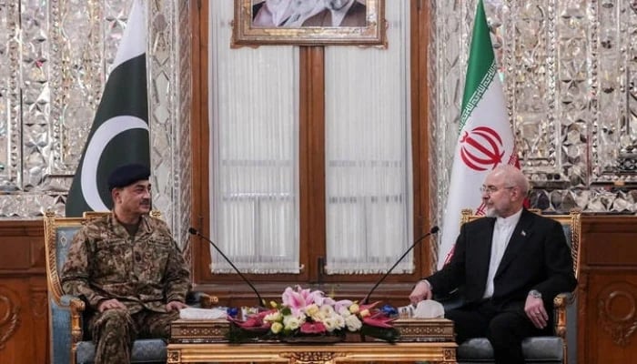 Iranian Parliament Speaker Mohammad Bagher Ghalibaf meets with Pakistan army chief Asim Munir, in Tehran, Iran, April 16, 2026. —Reuters