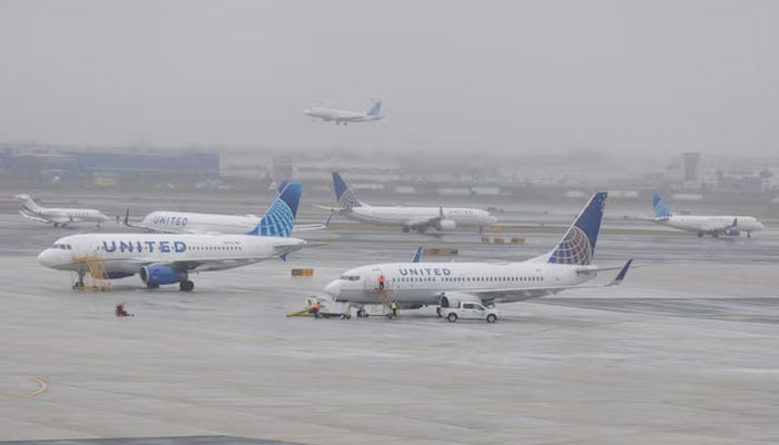 United Airlines planes parked at tarmac, Newark Liberty International Airport in Newark, New Jersey, US, March 23, 2026.—Reuters