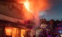 Massive Fire Guts Dozens Of Shops In Nowshera