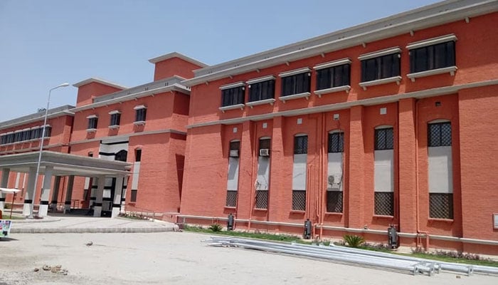 District Headquarters Hospital (DHQ) Mardan. — Facebook@DHQHospitalmardanOfficial/File