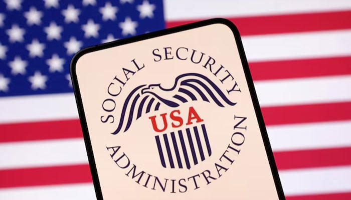 United States Social Security Administration logo and US flag are seen in this illustration taken April 23, 2025.—Reuters