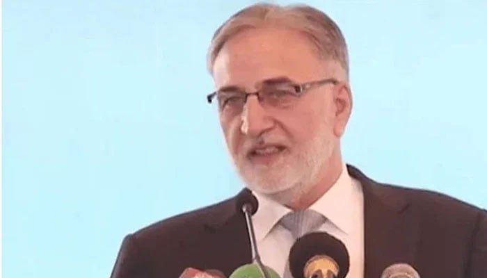 National Accountability Bureau Chairman Lieutenant General (retd) Nazir Ahmed addresses an event in this undated photo. — Radio Pakistan/File