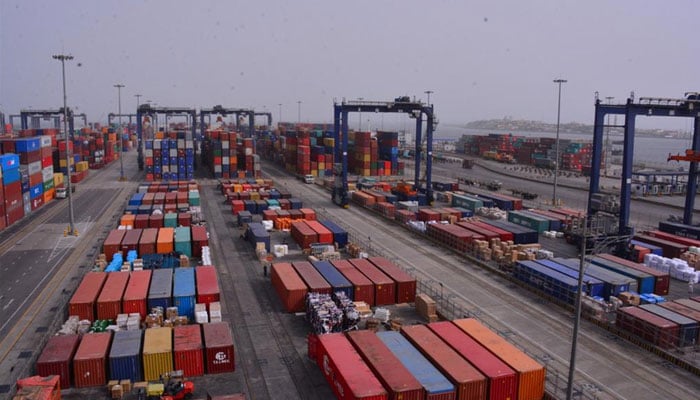 This representational image shows a general view of Karachi Port. — KPT website/File