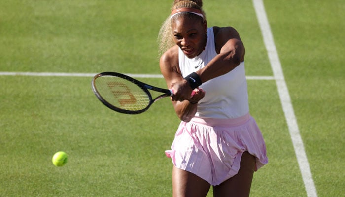 Serena Williams in action on her return to tennis at Queens Club. — AFP/File