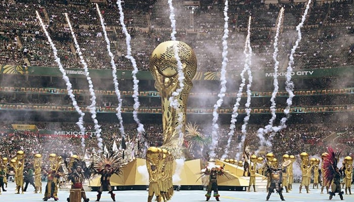 Artists perform during the opening ceremony ahead of the 2026 World Cup Group A football match between Mexico and South Africa at the Mexico City Stadium in Mexico City on June 11, 2026. — AFP