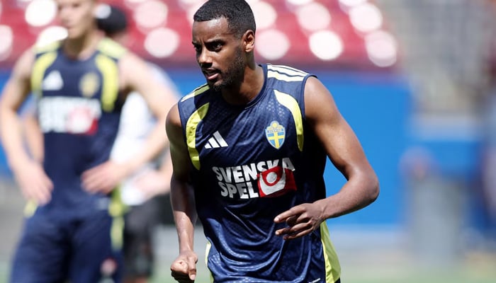 Swedens Alexander Isak during training. — Reuters/File