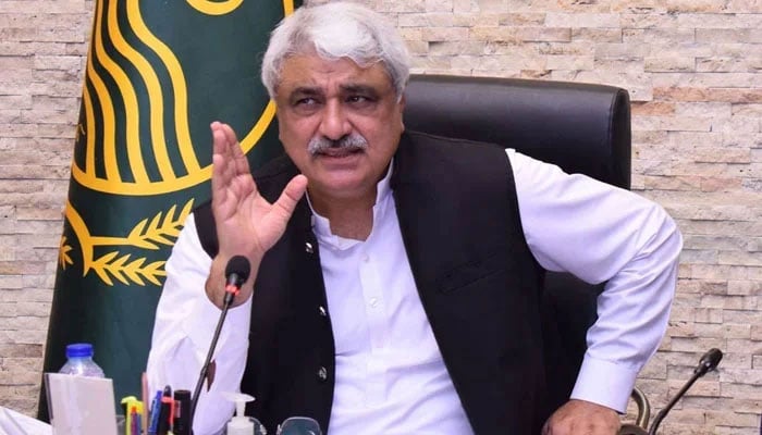 Punjab Minister for Health and Emergency Services Khawaja Salman Rafique gestures as he speaks at an event.— Facebook@SalmanRafiquePK/File