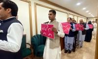 PTI MNAs Protest During Budget Speech