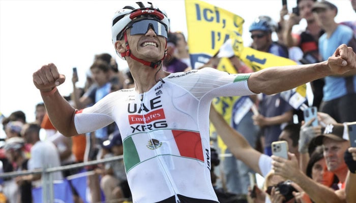 Mexican Isaac del Toro celebrating. —AFP