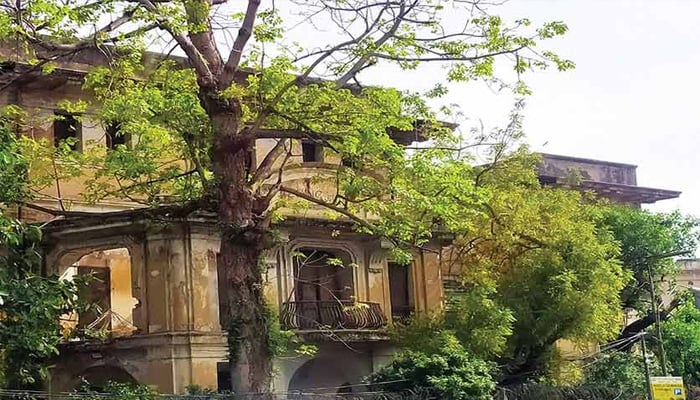 This undated photo shows historical building of Ewing Hall in Lahore. — The News/Dr Ajaz Anwar/File