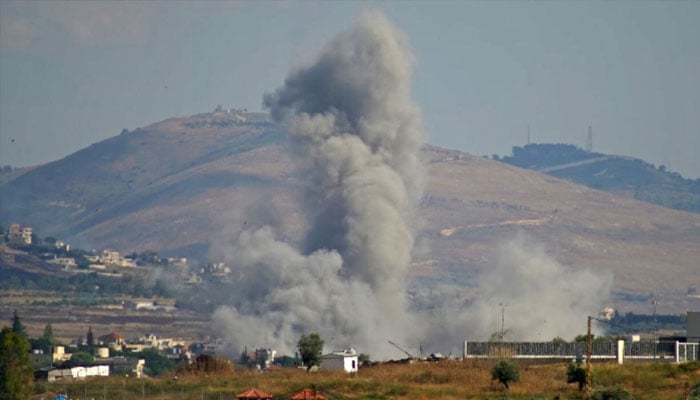 An AFP photojournalist near Nabatieh saw smoke rising from Kfar Tebnit, which was not included in the evacuation warnings. —AFP