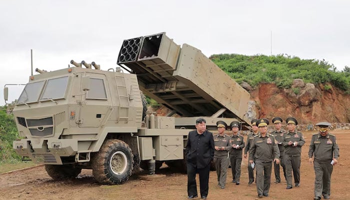 North Korean leader Kim Jong Un oversees test launches of a mix of tactical ballistic missiles, artillery rockets and precision cruise missiles, at an undisclosed location in North Korea, May 26, 2026, in this picture released May 27, 2026 by North Koreas official Korean Central News Agency.—Reuters