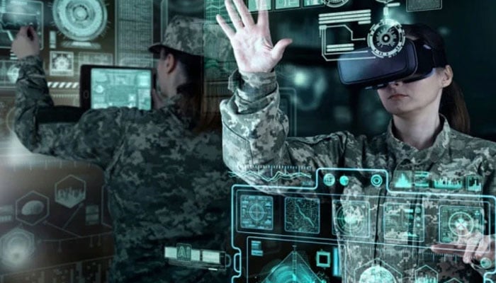 Representational image shows US military personnel using advanced IT systems. —usmission website/File