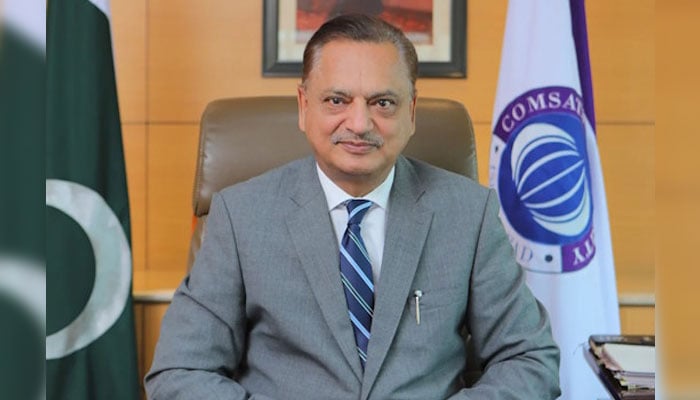 The Rector of COMSATS University Islamabad (CUI), Prof. Dr Raheel Qamar, looks on in this image. —  lahore.comsats.edu.pk/File