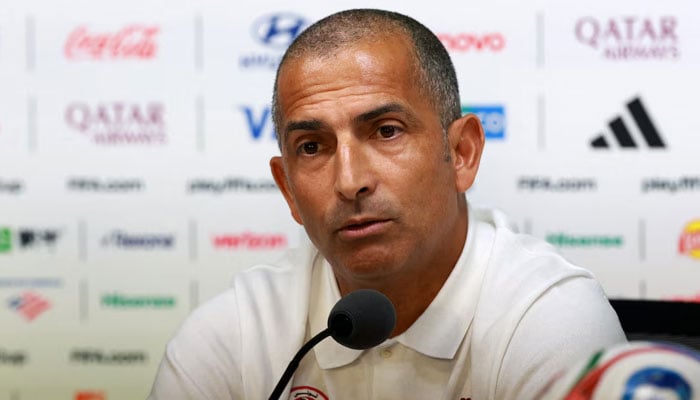 Tunisia coach Sabri Lamouchi during the press conference. —Reuters/File