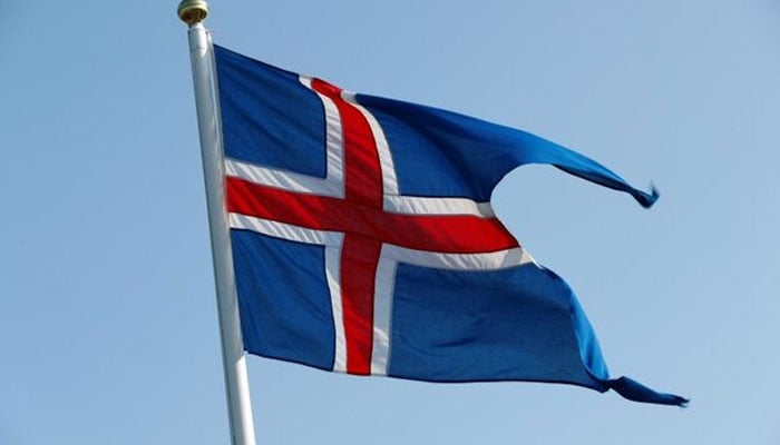A national flag of Iceland flutters ahead of German Chancellor Angela Merkels visit in Reykjavik, Iceland, August 19, 2019. — Reuters