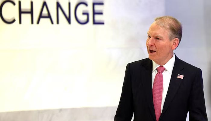 Paul Atkins, chairman of the US Securities and Exchange Commission, on the floor at the New York Stock Exchange in New York City, US, April 20, 2026.—Reuters