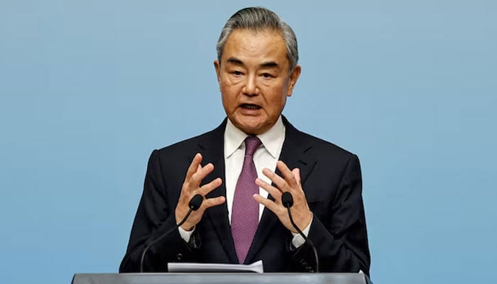 China’s Foreign Minister Wang Yi speaks at a press conference during the 2024 Summit of the Forum on China-Africa Cooperation (FOCAC) in Beijing, China September 5, 2024.—Reuters