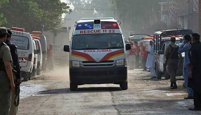 Representational image of a Rescue 1122 ambulance. — APP/File