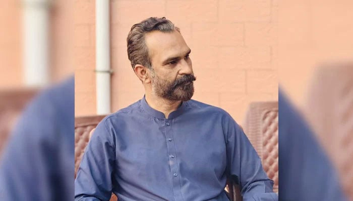 PTI Kissan Wing’s Central Information Secretary Khalid Nawaz Sadhraich looks on in this image. — Facebook@khalid.nawaz.3572/File