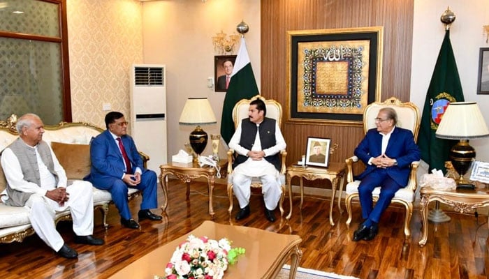 Governor Khyber Pakhtunkhwa Faisal Karim Kundi, in a meeting with a high-level delegation of the United Business Group (UBG) at his residence in Islamabad on June 22, 2026. — Facebook@faisal.k.kundi