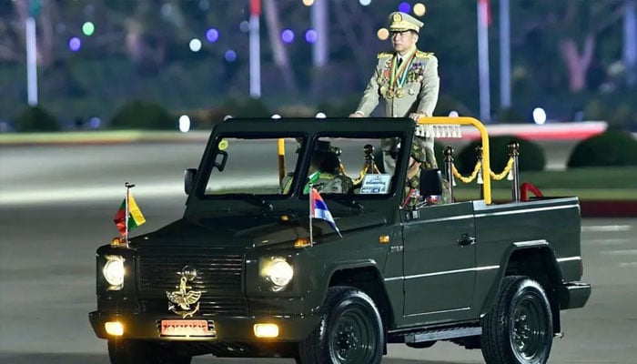 Myanmar´s President Min Aung Hlaing, the general who launched the 2021 military coup. —AFP/File