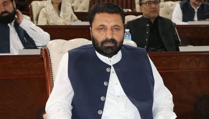 This image shows newly sworn-in GB Chief Minister Amjad Hussain. — Gilgit-Baltistan Assembly/File