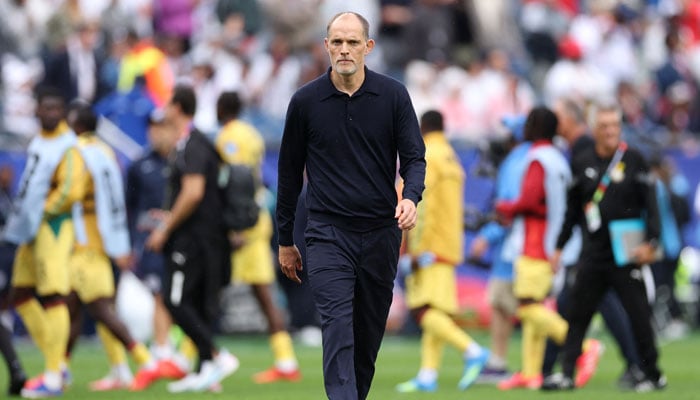 England coach Thomas Tuchel, during the FIFA World Cup 2026 Group L match between England and Ghana at Boston Stadium on June 23, 2026, in Foxborough, Massachusetts.— AFP