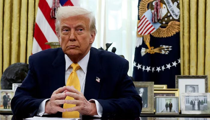 US President Donald Trump sits in the Oval Office of the White House in Washington, D.C., US, March 7, 2025. — Reuters