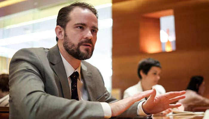 Dario Durigan, Minister of Finance of Brazil, speaks during an interview with Reuters in Beijing, China, June 25, 2026. — Reuters