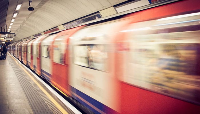 This representational image shows an underground train travelling through a station. — Unsplash/File