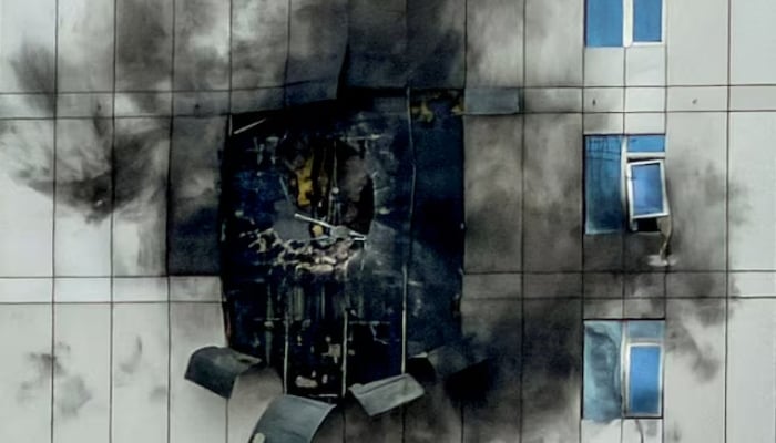 A building that was damaged by an Iranian drone attack, after Israel and the U.S. launched strikes on Iran, in Juffair, Manama, Bahrain, March 1, 2026. — Reuters