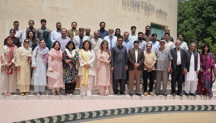 Participants of consultative workshop on developing a One Health Joint Action Plan and Regulatory Mechanism for Islamabad as a Model District pictured for a group photo at COMSTECH Secretariat in Islamabad on June 29, 2026. — One Health Secretariat HSA