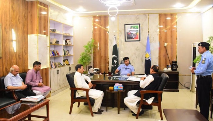 Deputy Inspector General of Police (DIG) Islamabad Muhammad Jawad Tariq speaks in an open court at his office on June 29, 2026. — Facebook@islamabadpolice