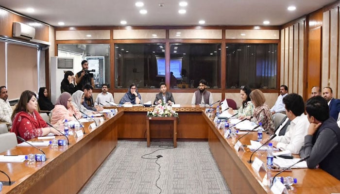 Chairman, National Assembly Standing Committee on Parliamentary Affairs Rana Iradat Sharif Khan chairs a meeting of the committee at Parliament House on June 30, 2026. — Facebook@NationalAssemblyOfPakistan