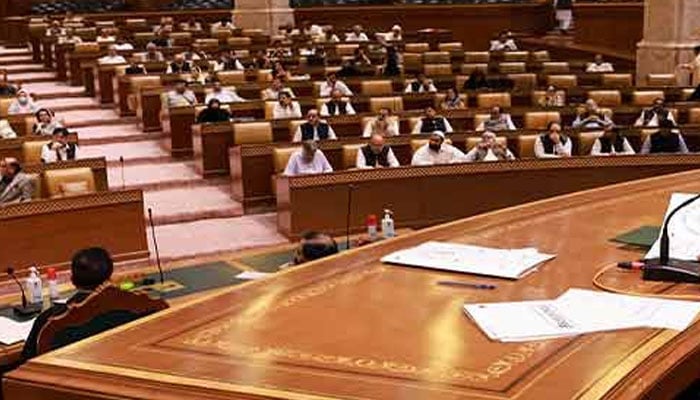 An undated image of Punjab Assembly session in Lahore. — Radio Pakistan/File