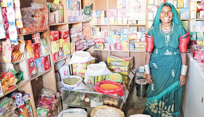A representational image of Resham at the small store that she operates. —TheNews/File