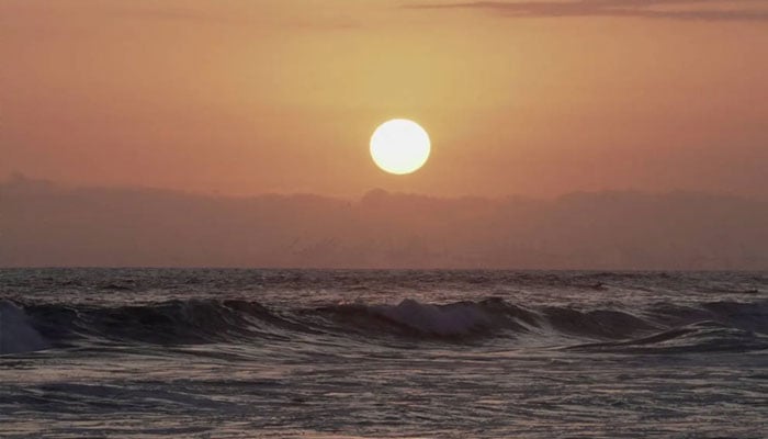 The sun sets over the Pacific Ocean, as seen from Huntington Beach, California, US, June 29, 2026.— Reuters