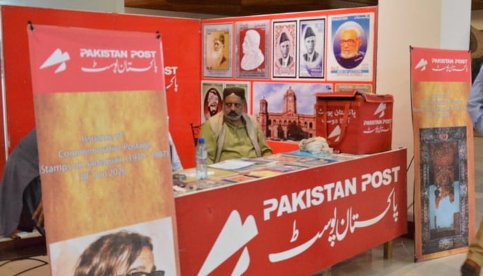 The image shows a glimpse of the event hosted by the Pakistan Post at the Sadequain Gallery situated at the Pakistan National Council of the Arts (PNCA) in Islamabad on June 30, 2026. — APP
