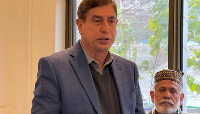 AJK Pakistan Muslim League Nawaz (AJK PMLN) President Shah Ghulam Qadi. — Facebook@Shah Ghulam Qadir/File