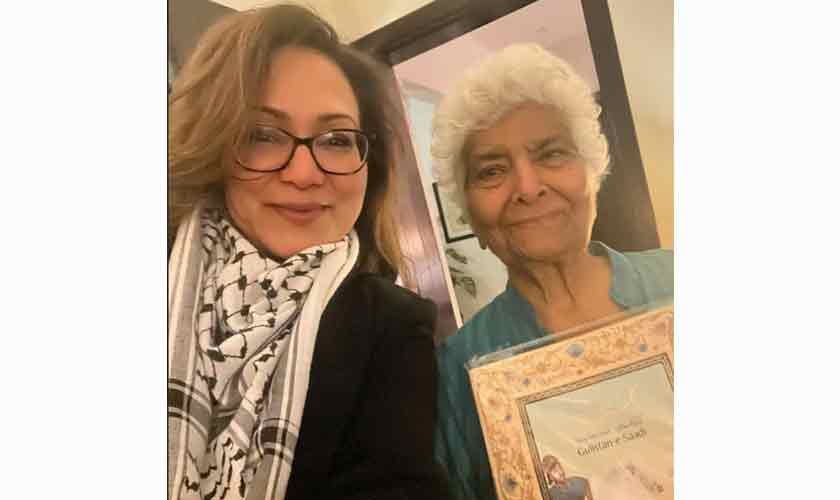 Author with Dr.Arfa - Photos by the author