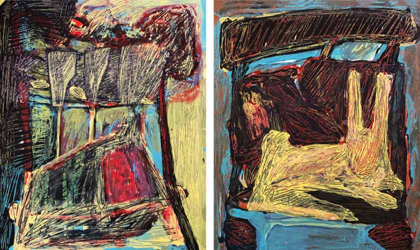 Rabbit Hole (Diptych).