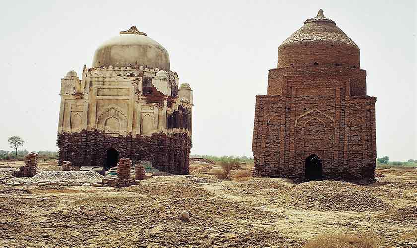 Jamali tombs in Imam Bakhsh Jamali village which collapsed in 2010 flood. — Photos by the author