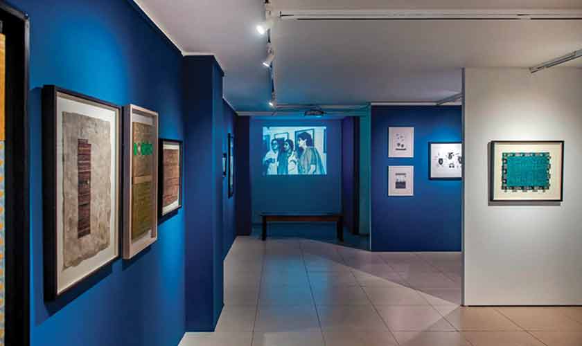 From ‘...connecting internal and external time...’ - Meher Afroz’s works from 1974-2025, curated by Nilofur Farrukh - Photo by the author